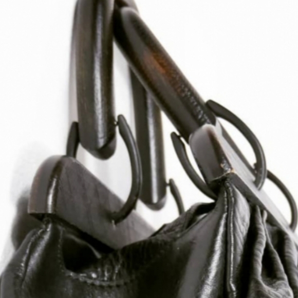 Sale! Vintage  Gucci Tom Ford peopled leather wooden bag - Picture 3 of 5